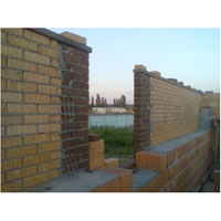  Перевозка несущей стены из керамических блоков с облицовочным кирпичом 