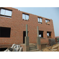 Несущая стена двухъэтажного дома из тёплой керамики kerakam SuperThermo