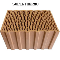 Керамический поризованный блок KERAKAM SuperThermo