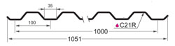 Кровельный профнастил С21R производства Grand Line