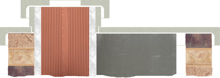 комплект покровных плит для керамических дымоходов Effe2.