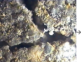 кристаллы эттрингита в макросъемке