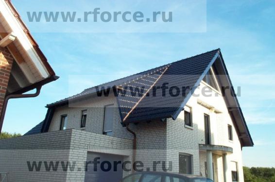 Керамическая черепица Erlus FORMA "высокий" ангоб kobaltblau