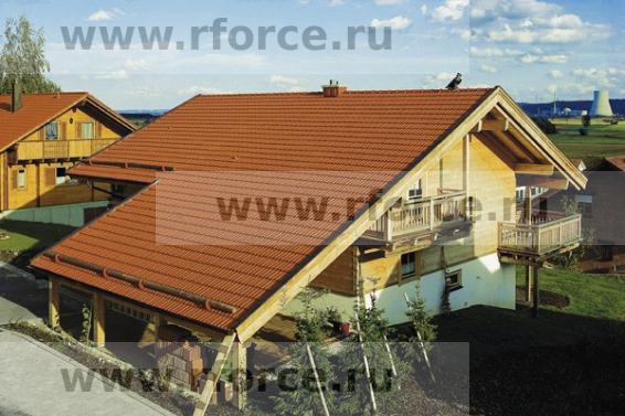 Керамическая черепица Erlus Frankischer Rinnenziegel naturrot