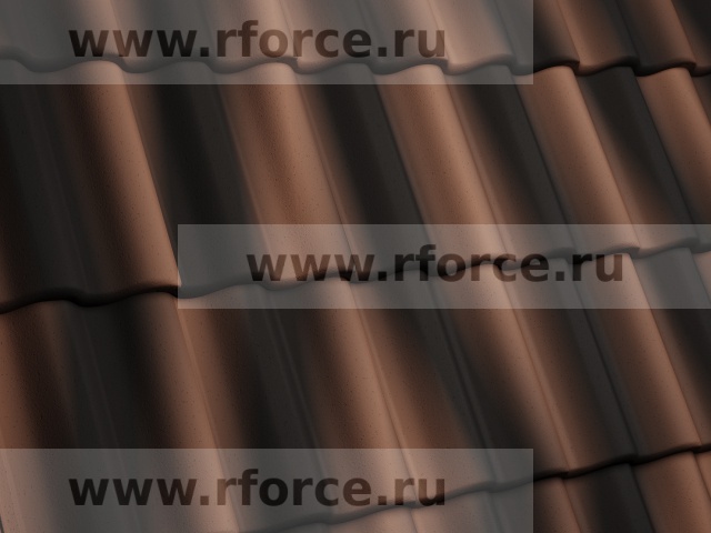 Цементно-песчаная черепица KRIASTAK CLASSIC Антик коричневый