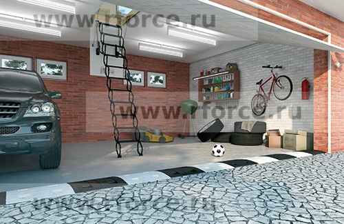 Лестница чердачная FAKRO LSF 60х120х300 см