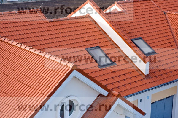 Цементно-песчаная черепица BRAAS Франкфурсткая красный