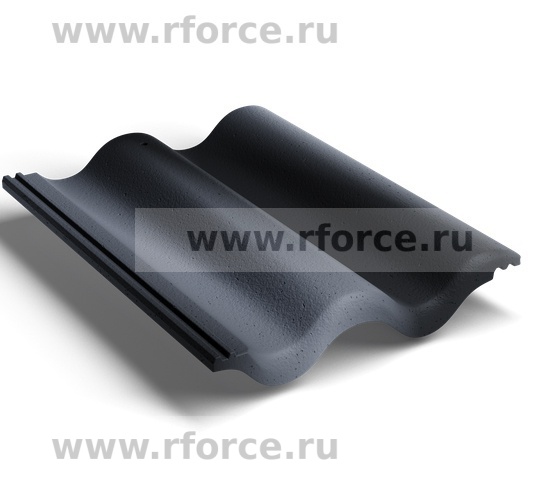 Цементно-песчаная черепица KRIASTAK CLASSIC Антик графит