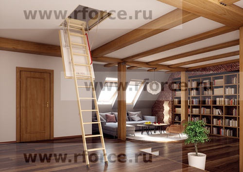 Лестница чердачная FAKRO LTK Thermo 70x100х280