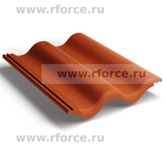Цементно-песчаная черепица KRIASTAK CLASSIC Кирпично-красный