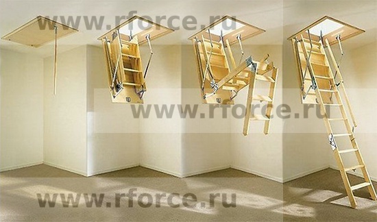 Лестница чердачная  FAKRO LWS 70x120х300