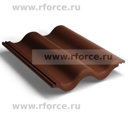 Цементно-песчаная черепица KRIASTAK CLASSIC Коричневый