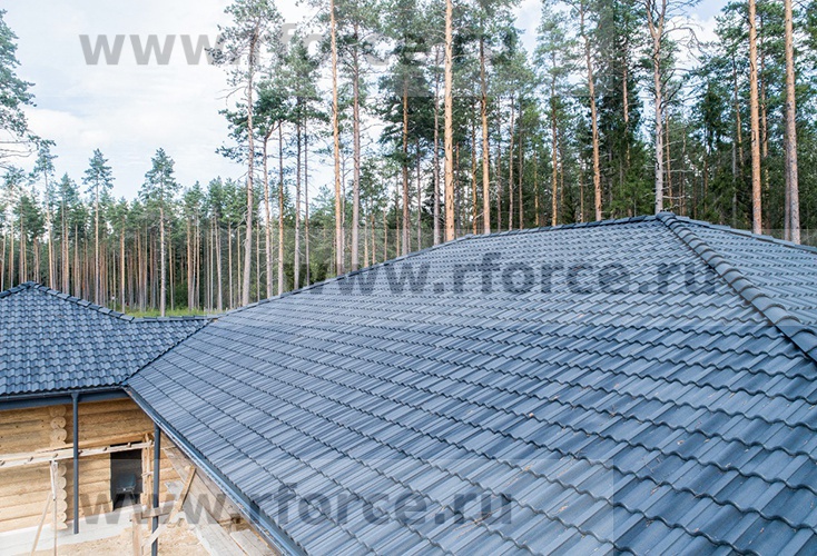 Цементно-песчаная черепица KRIASTAK CLASSIC Антик графит