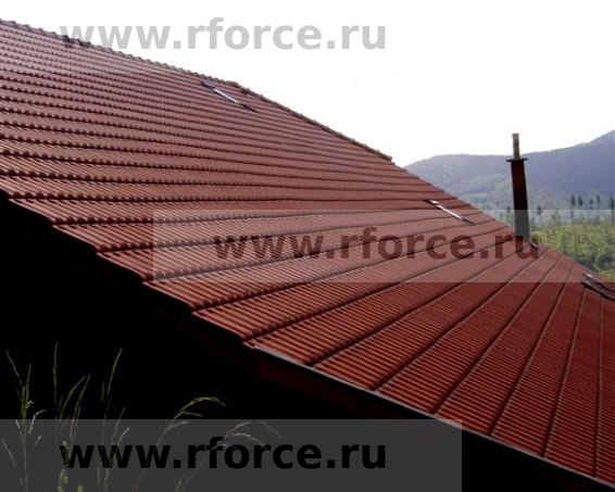 Керамическая черепица Erlus GROSSFALZ XXL ангоб kupferbraun