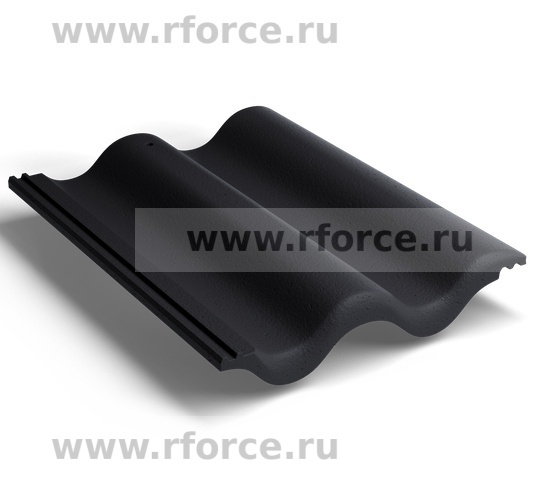 Цементно-песчаная черепица KRIASTAK CLASSIC Черный