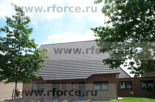 Керамическая черепица Erlus GROSSFALZ XXL ангоб antrazit