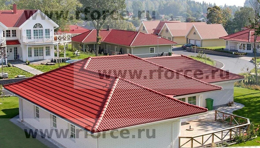Цементно-песчаная черепица KRIASTAK CLASSIC Красный