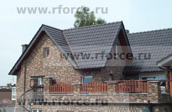 Керамическая черепица Erlus REFORMPFANNE XXL ангоб antrazit
