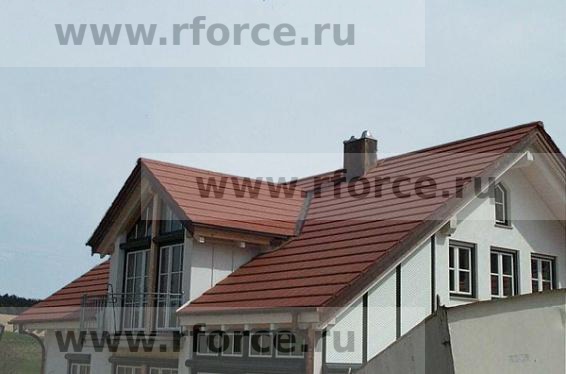 Керамическая черепица Erlus LINEA ангоб sinterrot