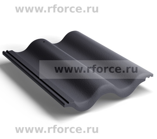 Цементно-песчаная черепица KRIASTAK CLASSIC Графит