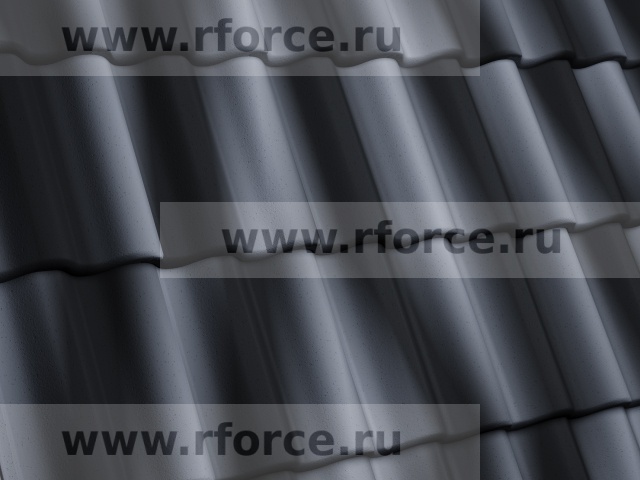 Цементно-песчаная черепица KRIASTAK CLASSIC Антик графит