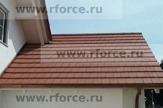 Керамическая черепица Erlus LINEA ангоб sinterrot