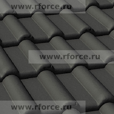 Цементно-песчаная черепица BRAAS Франкфурсткая черный