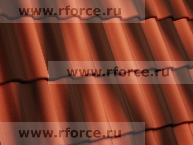 Цементно-песчаная черепица KRIASTAK CLASSIC Антик кирпично-красный