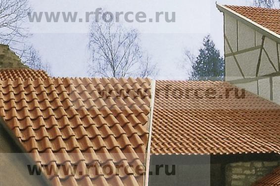 Керамическая черепица Erlus Frankischer Rinnenziegel naturrot