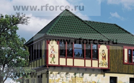 Керамическая черепица CREATON Futura глазурь Noblesse dunkelgrun glasiert