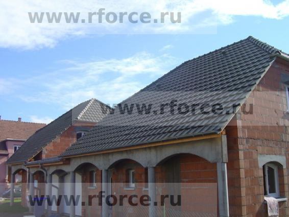 Керамическая черепица Erlus REFORMPFANNE XXL ангоб antrazit