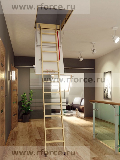 Лестница чердачная раздвижная FAKRO LDK короб 60x120