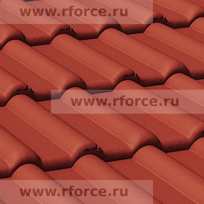 Цементно-песчаная черепица BRAAS Франкфурсткая вишня