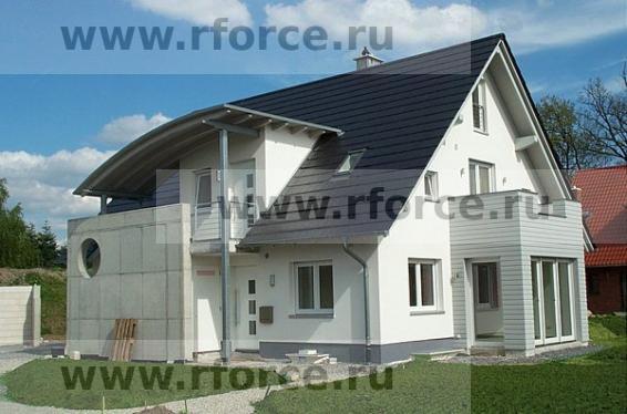 Керамическая черепица Erlus LINEA "высокий" ангоб sintergrau
